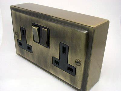 metal double socket box